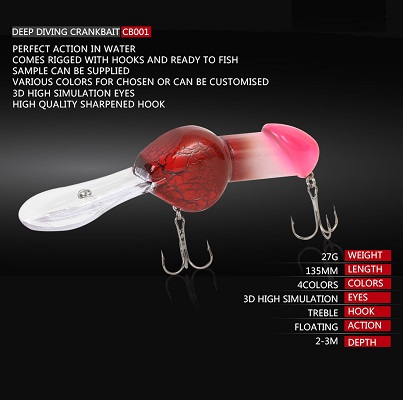 High quality sea fishing 27g 13.9cm  CrankBait CB001 1