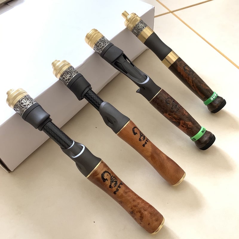 Professional aesthetic handle for creek fishing rod