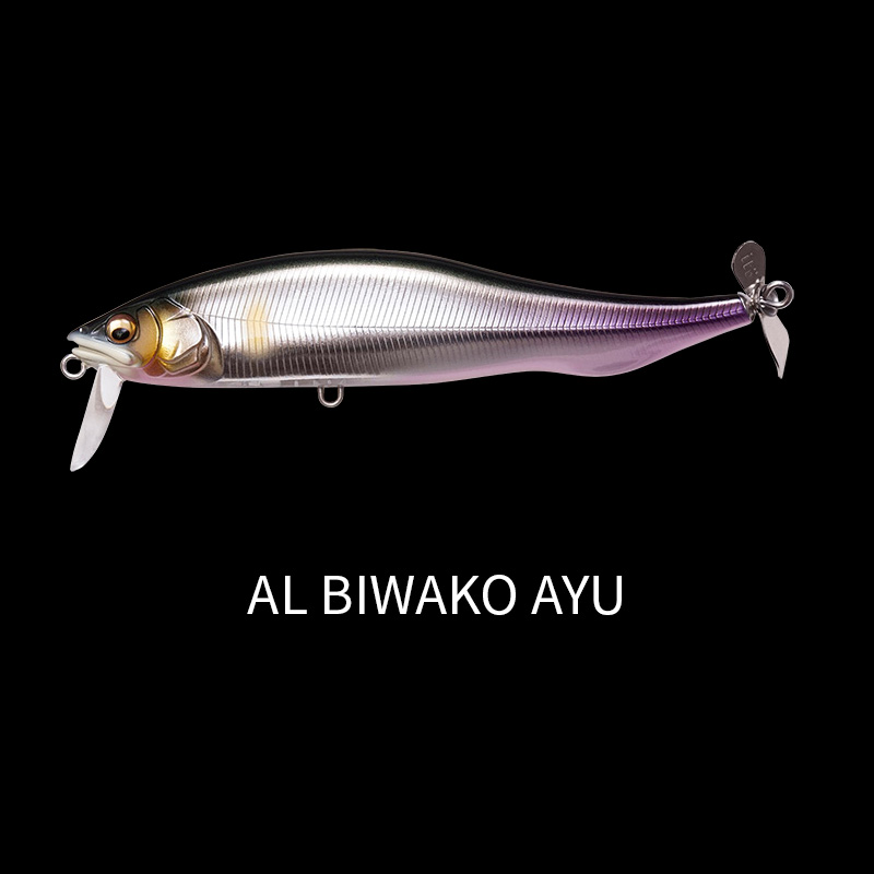 Megabass i-WAKE float minnow with Propeller Blade