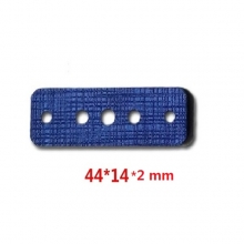 Model L2, 3 pieces silencer flatband microfiber blue pouch 