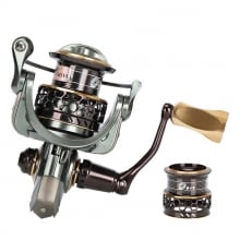 TSURINOYA Jaguar 2000 Double Spool 5.2:1 Fishing Spinning Reel