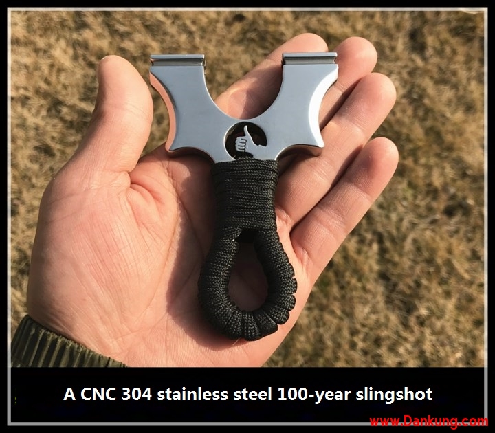 100-year lifetime thumb up slingshot